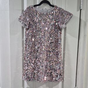 GAP Kids Sequin Short Sleeve Dress